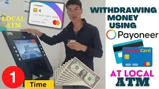 How to withdraw money from ATM🤔 | Payoneer MasterCard 💳| Local 🏧 💰🤑| Fees