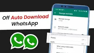 How To Stop Auto Download In Whatsapp | How To Off Auto Download In Whatsapp |