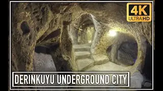Derinkuyu Underground City 4K Walking Tour Nevşehir/Turkey