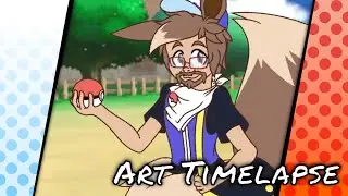 Art Timelapse: And now I have become 'Vee, catcher of shinies