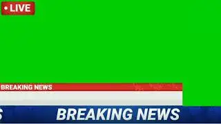 Breaking News template green screen 