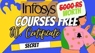 Infosys 2 Secret Certificate Course | Infosys Free Certification Courses 2023