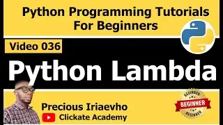036 - Python Lambda | Python Tutorial for Beginners Full Course