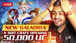 🔥50,000 UC New Galadria X Suit Crate Opening | Maxing the New X Suit Live #bgmilive