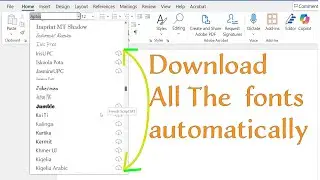 how to download all ms word font at once