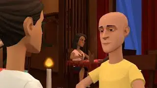 Bad staff at a restaurant (Plotagon)