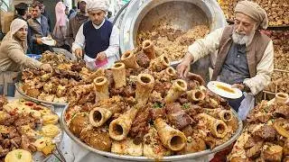 Most Cheap Street food in Afghanistan | Kabuli pulao, Roasted Chicken, Chicken krahi, Punjabi Curry