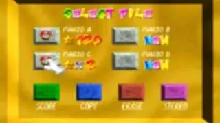 Super Mario 64 8-bit file selection remix