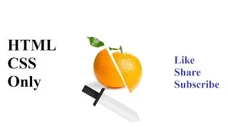 CUT a Fruit with chalk || CSS Animation || HTML and CSS Animation || No JS