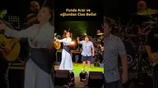 Funda Arar'ın oğlu, konserde annesiyle birlikte İtalyanca şarkı söylüyor ❤️