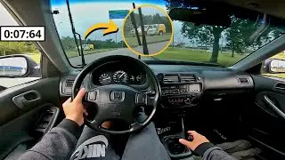 Fiz o 0 a 100km/h com o Honda Civic aliviado - DEU RUIM?