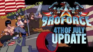 New Characters! | Broforce Custom Map (Barracks of Gudzon City)