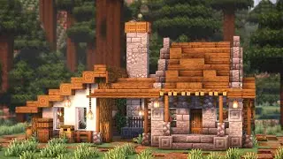 Minecraft 1.19: How to Build a Medieval Blacksmith I Relaxing House Tutorial