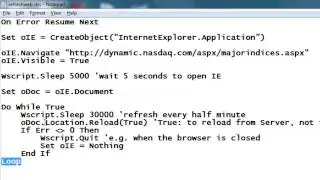 VBScript to Keep Refreshing a Web Page