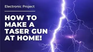 How to make a taser gun inside a cardboard box | 400kV !