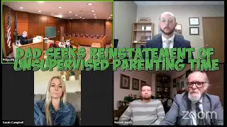 Dad Seeks Reinstatement of Unsupervised Parenting Time