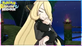 Pokemon Sun & Moon - Battle Tree Champion Cynthia Boss!
