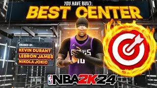 THIS 6'8 SHOOTING CENTER BUILD is GAMEBREAKING in NBA 2K24!