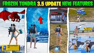 🔥BGMI PUBG New FROZEN TUNDERA Update Here! PUBG 3.5 Dinasour All Features Explained | Tips & Tricks