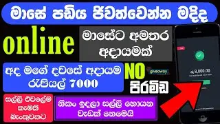 e money sinhala|මාසේ වියදමට job එකක් කරලා ගන්න පඩිය මදිද?|A/Z online  සල්ලි හොයනවිදිහ|සාක්ෂි සහිතයි🤑