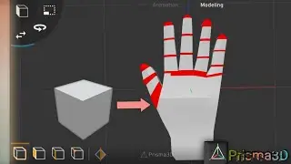 Low Poly Hand Modeling in Prisma3D: Quick Tutorial! P1
