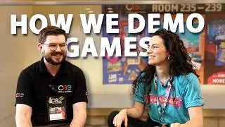 How we demo games at shows!