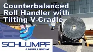 Counterbalanced Roll Handler with Tilting V-Cradle
