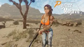 Fallout 4 - Patrolling Project Mojave Desert in Fallout New Vegas Remake (Fallout 4 New Vegas)