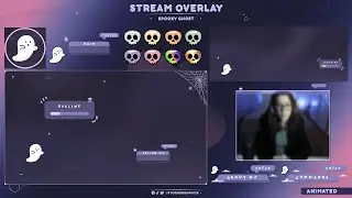 [ Spooky Ghost ] FREE ANIMATED STREAM OVERLAY FOR DOWNLOAD