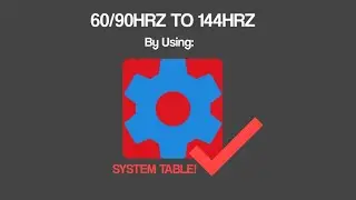 [System Table] Make your phone a 144HRZ DISPLAY [100%WORKING!] [NO ROOT!]
