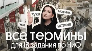 Разбор всех терминов для 18 задания по Человеку и обществу
