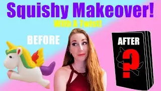 Squishy Makeover, With A Twist! Creating A Squishy Notebook At Home! DIY Squishy Makeover, Alicorn!