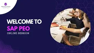 SAP PEO ( Production Engineering & Operation ) | Session 1 | Mentors Pool