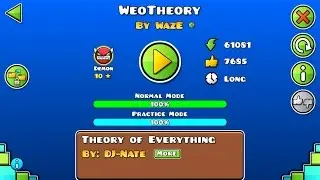 GEOMETRY DASH 2.0 DEMON GRATIS WEOTHEORY 100% by waze(secret way)