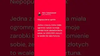 TA Jedna Zmiana Miała Wpływ Na Moje Zarobki #shorts