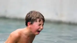 Kid cried because we through his pool toys in the pool