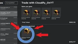 I TRADED FOR A DOMINUS!!! (Roblox Trade Simulator)