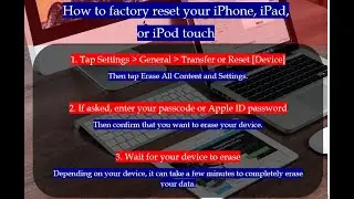 How to factory reset your iPhone, iPad, or iPod touch