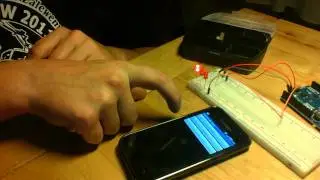 LEDs controlled by android with help of Arduino