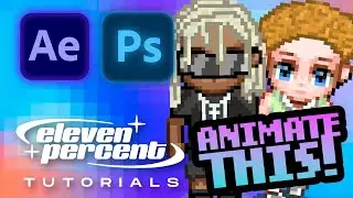 How To Create PIXEL RETRO 8-BIT ANIMATION VISUALIZERS | After Effects Tutorial!!