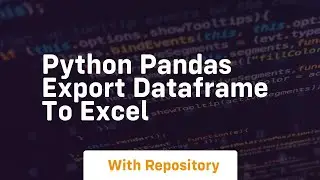 python pandas export dataframe to excel