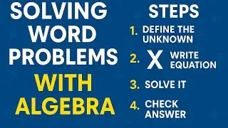How to Solve Word Problems in Algebra | Real-Life Equations Made Easy”
