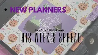 Sharing this week's planner spread and new announcement | I have NEW planners!