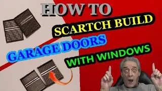 how to build an N scale garage door with windows