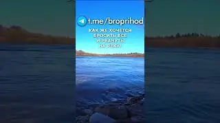 А ты хочешь взять и рвать на реку?  