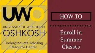 How to: Enroll in Summer Classes