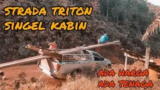 SENSASI MENAIKI STRADA TRITON ‼️ MEMBAWA MUATAN KAYU ⁉️ TEGANG MERIANG ‼️@BIMAVLG