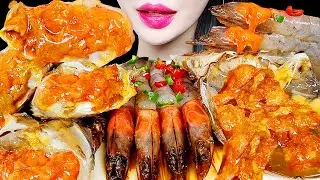 ASMR SOY SAUCE RAW CRAB RAW SHRIMP 간장게장 간장새우 먹방 MUKBANG EATING SOUNDS
