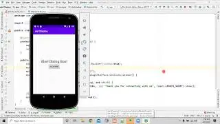 Alert Dialog  Android  Studio in Bangal