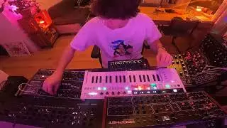 Collision w/ Rev2, Mother-32, Minibrute, DFAM, Drumbrute, Minilogue, Subharmonicon